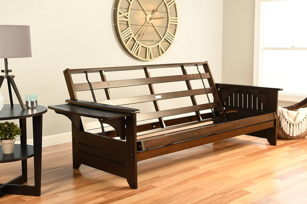 Full Suede Black Futon D251981