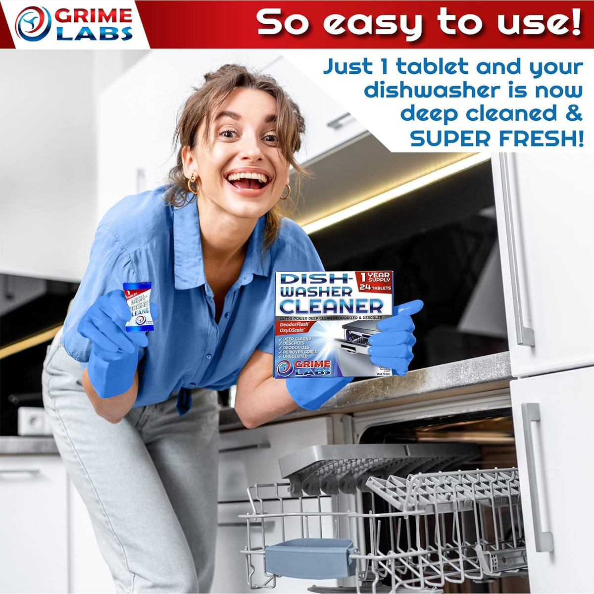 24 pack Dishwasher Cleaner Tablets F936