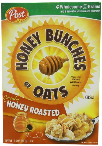 Honey Roasted Whole Grain Cereal, 28 Ounce Box X338526