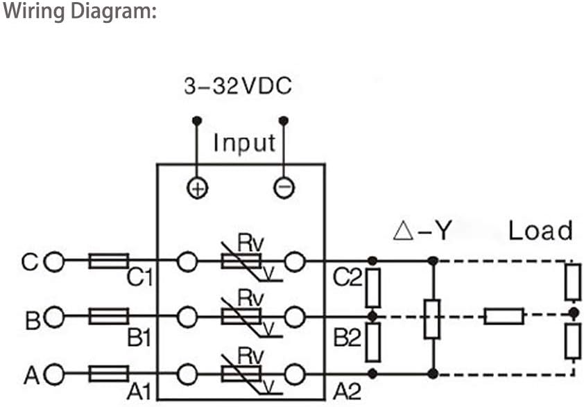Solid State Relay 3 Phase 80A M6613
