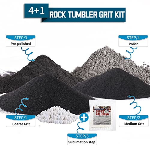 4 Step Rock Tumbler Grit Set 2.0 W61028