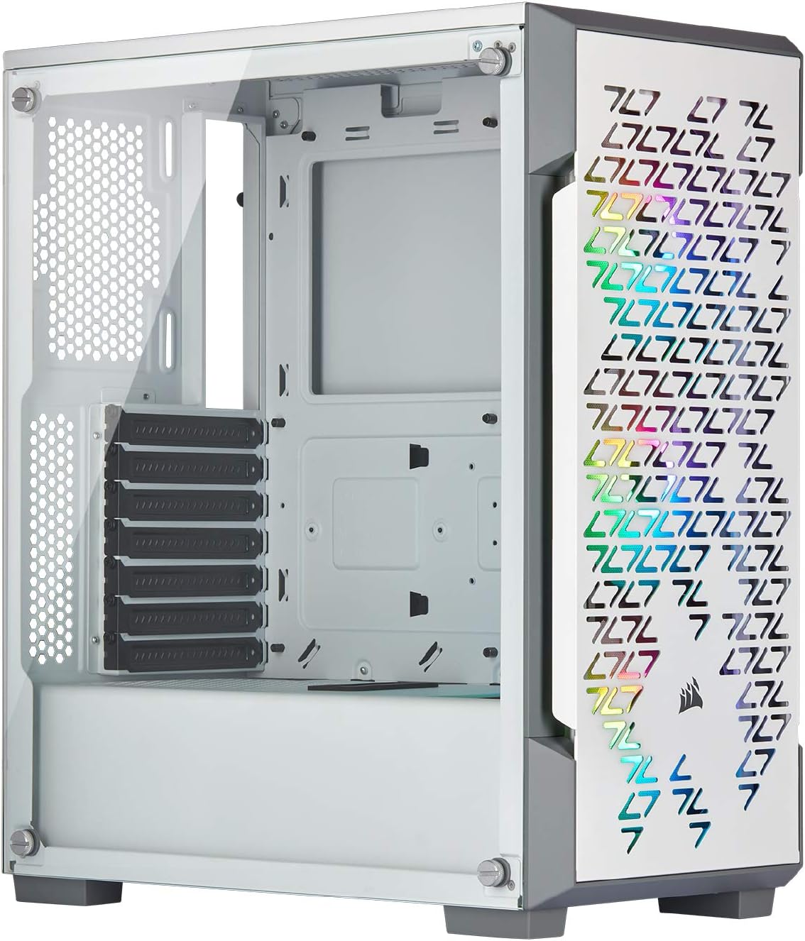Black Mid-Tower Tempered Glass Smart Case O888