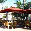 Black 6-ft. Square Patio Umbrella V150090