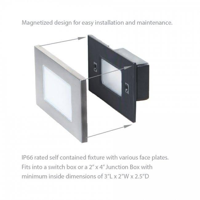 LED Vertical Scoop Step and Wall Light G2956