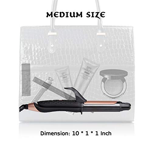 1 Inch Dual Voltage Travel Curling Iron with Carry Bag T30964