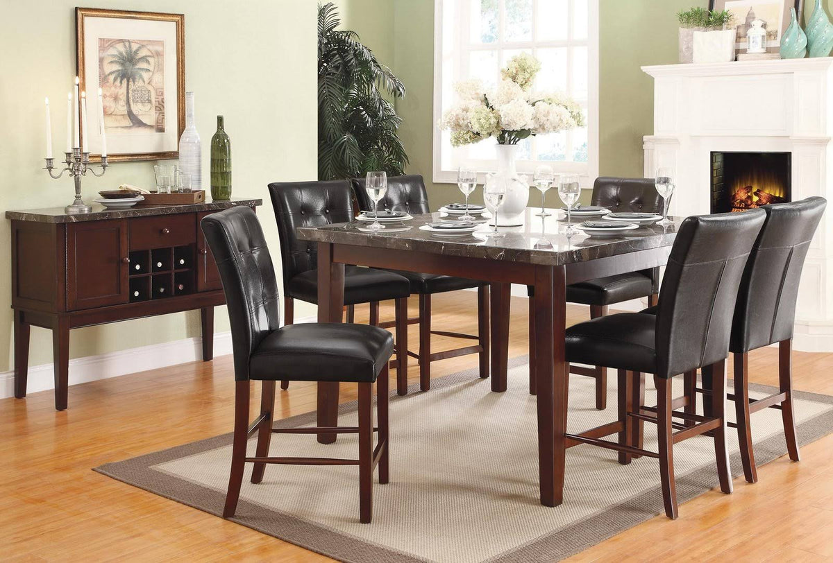 Espresso Counter Height Chair Set of 2 Z551966