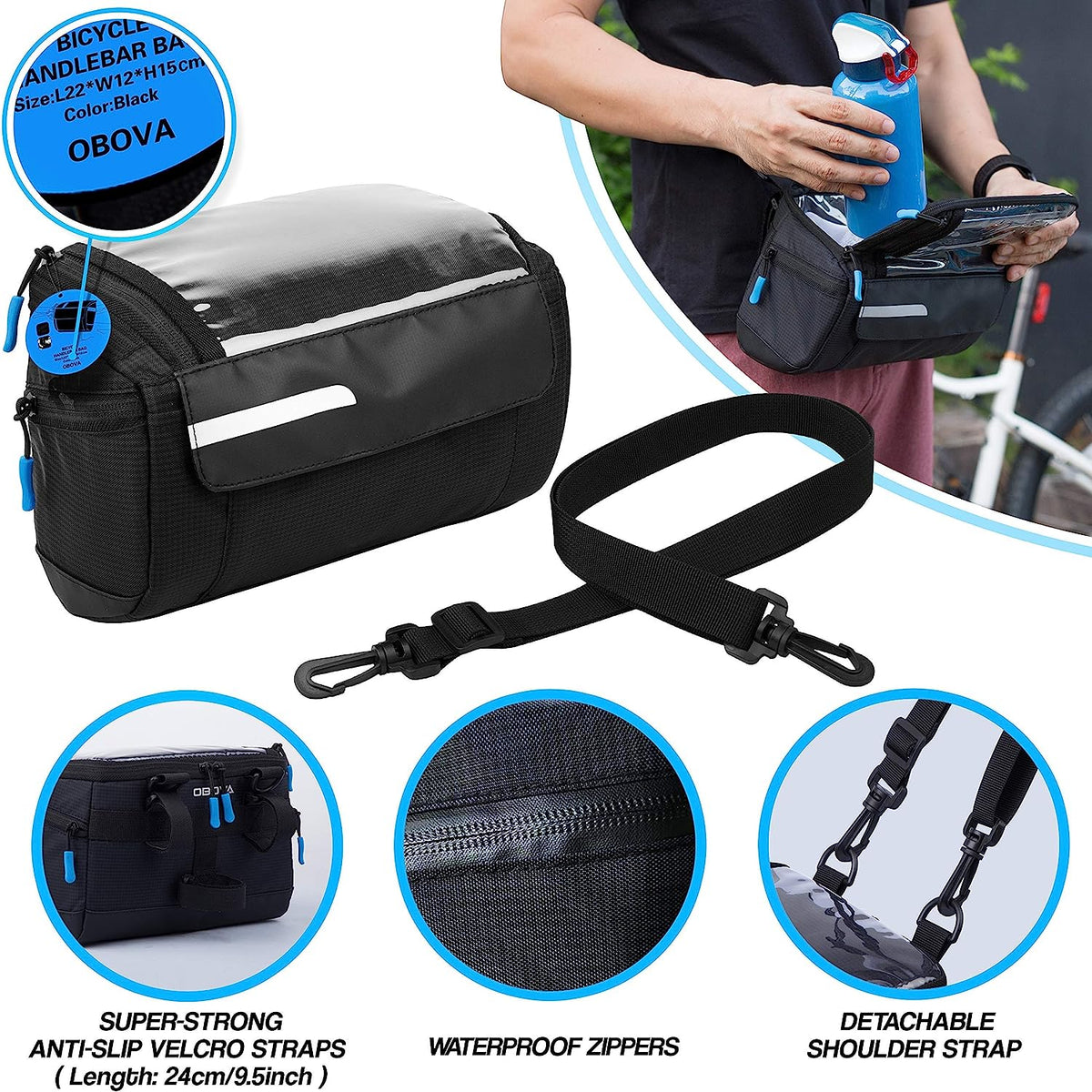 4L Waterproof Bike Handlebar Bag M214701