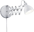 Chrome Metal Scissor Lamp, 30 x 30 x 53 cm, E14 Z4079