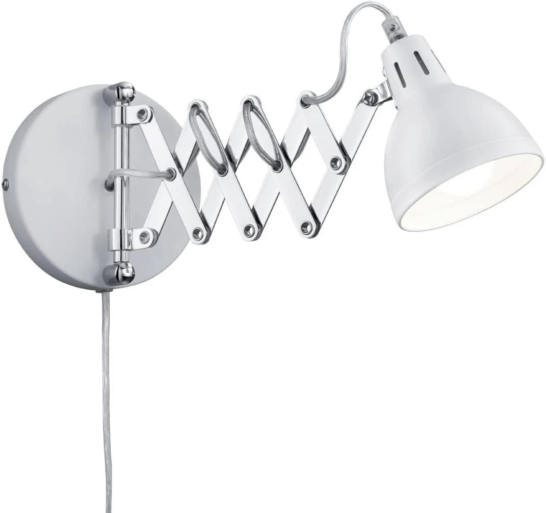 Chrome Metal Scissor Lamp, 30 x 30 x 53 cm, E14 Z4079