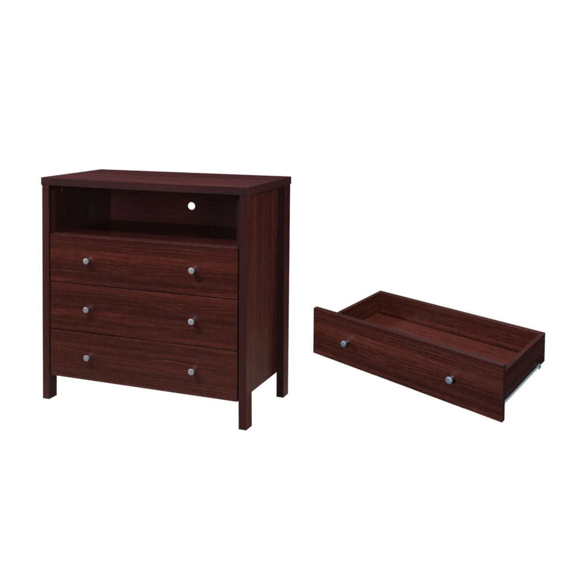 3-Drawer Dresser with Open Shelf V756