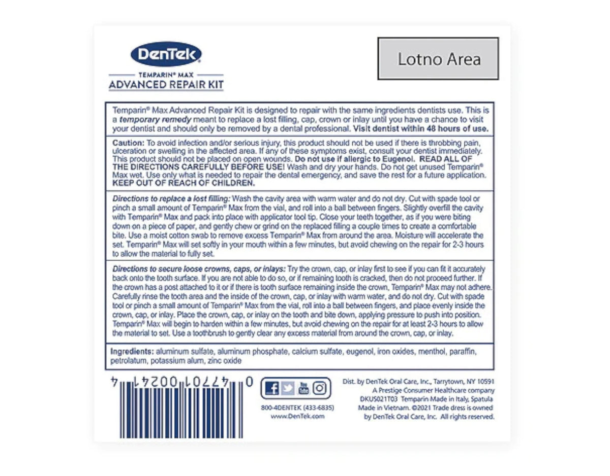 Lost Filling and Loose Cap Repair Kit, 6-Pack L613