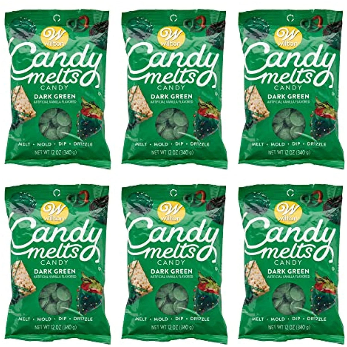 Dark Green Candy Melts 12 Oz Pack Of 6 C812897