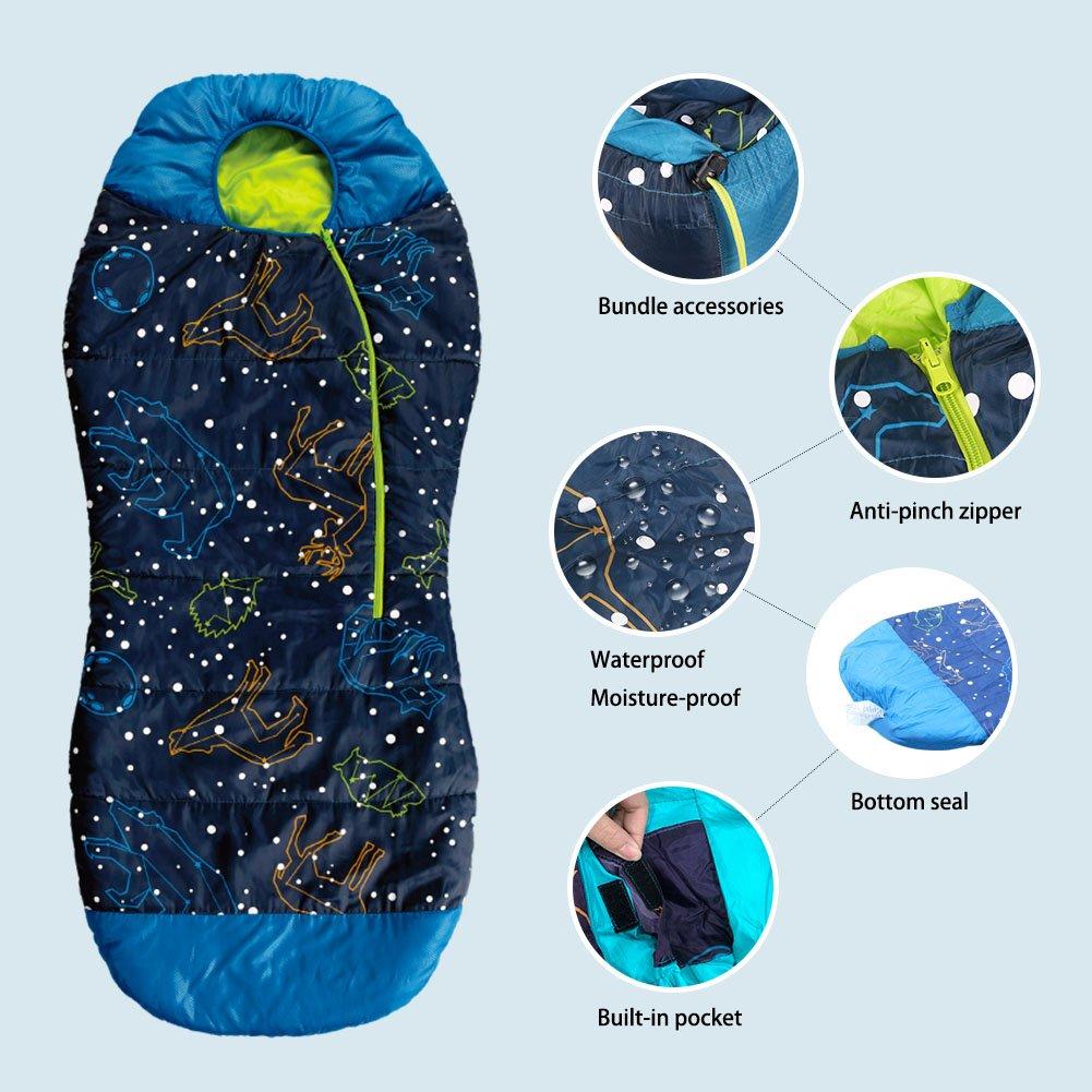 Glow-in-The-Dark Mummy Style Kids Sleeping Bag I8875
