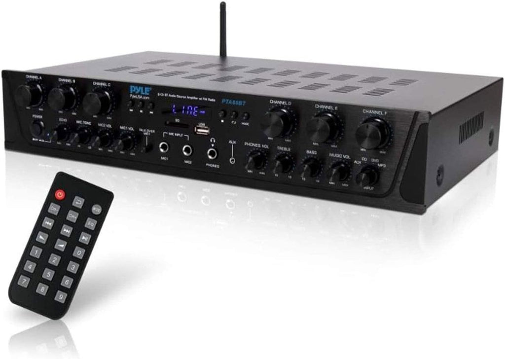 6 Channel 600 Watt Bluetooth Stereo Receiver Amplifier Y24768
