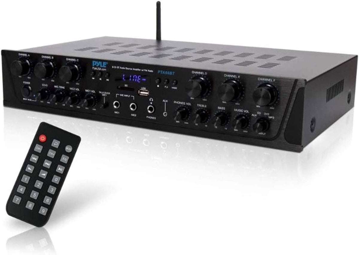 6 Channel 600 Watt Bluetooth Stereo Receiver Amplifier Y24768