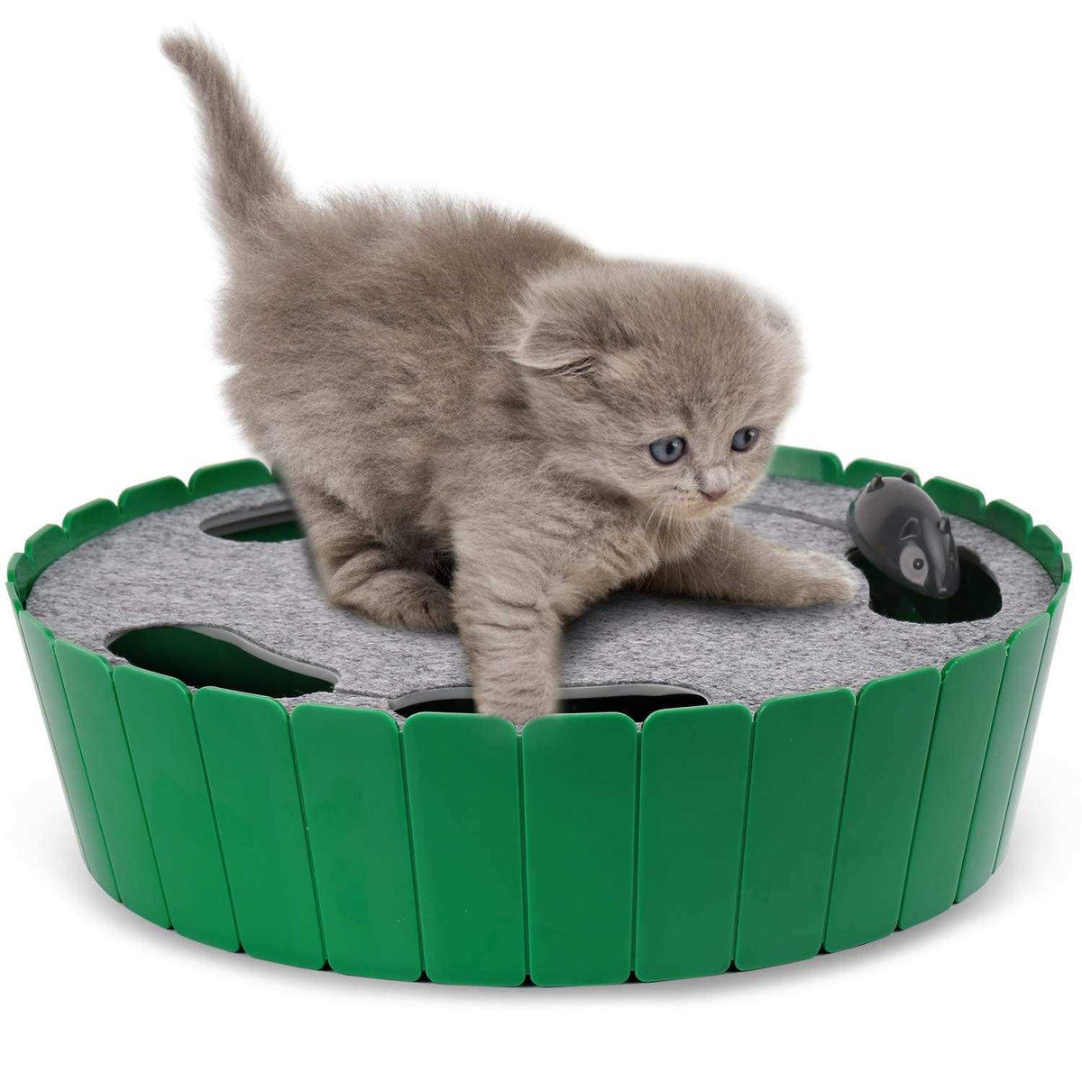 Interactive Electronic Cat Toy with Running Mouse Z446
