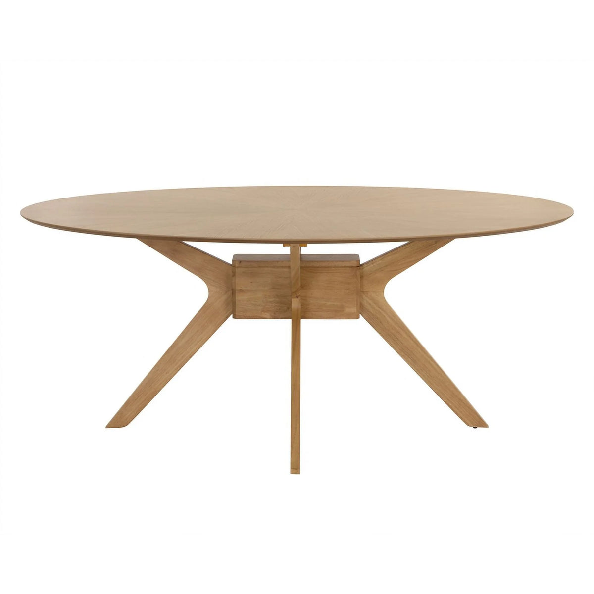 Mid-Century Rubberwood Dining Table N641529