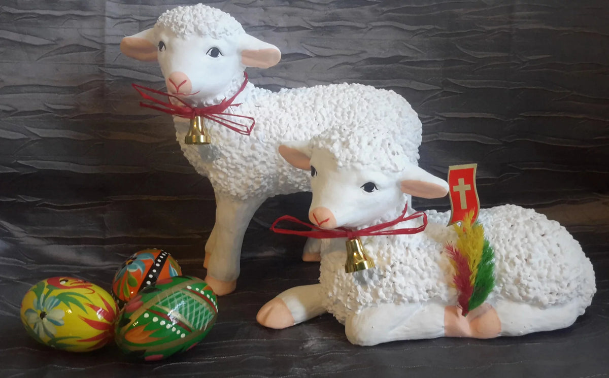 Large Standing Easter Lamb 7.5" High D79144