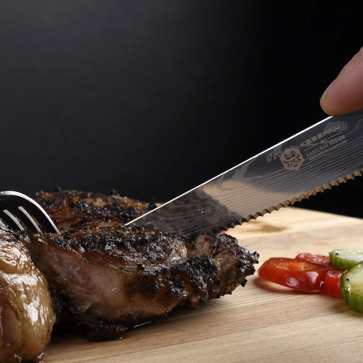 5-Inch Forged High Carbon Stainless Steel Steak Knife Set H8624