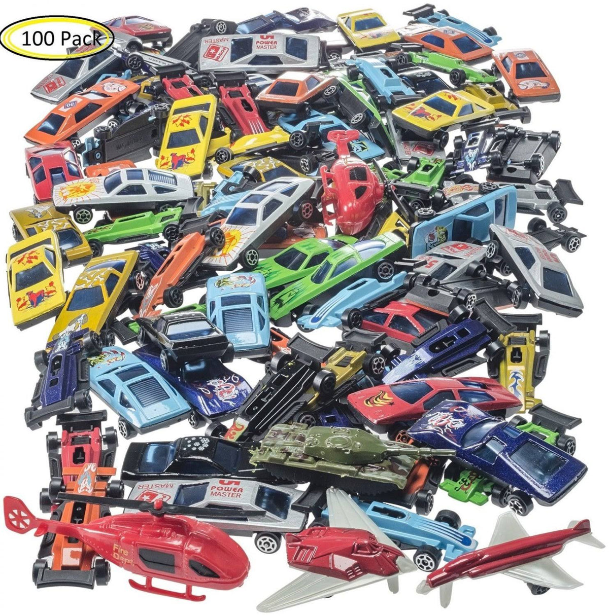 100 PC Die Cast Toy Cars T432084