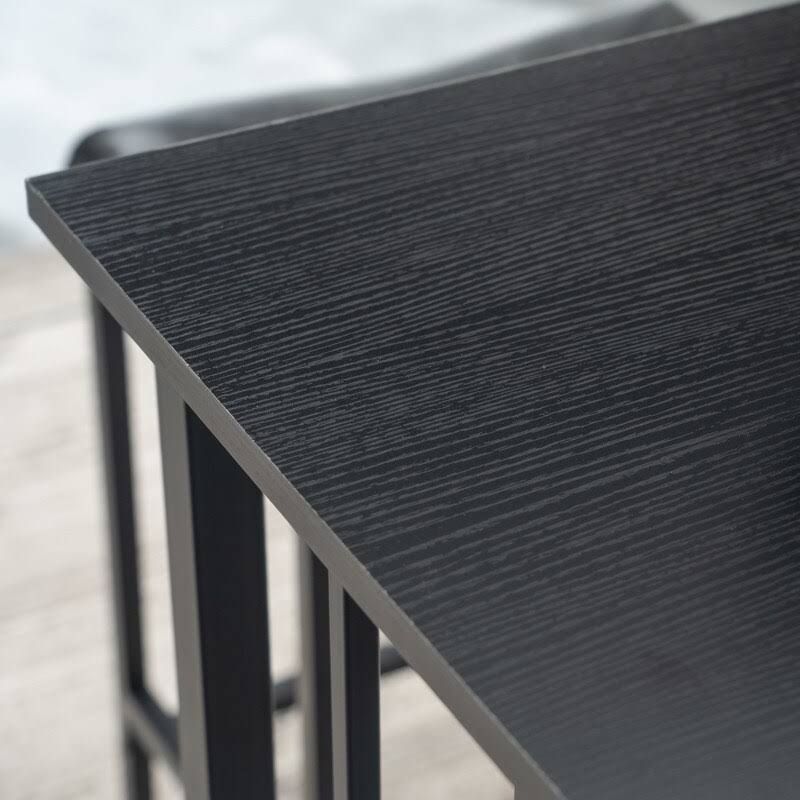 Rectangle Dining Set Black (Set of 3) V61806