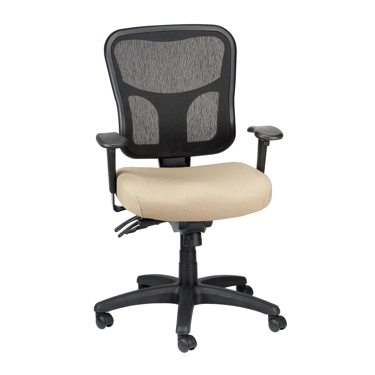 Ergonomic Mesh Mid-Back Task Chair Beige U3954