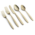 Champagne Sand & Mirror Stainless Steel 20pc Flatware Set V1595