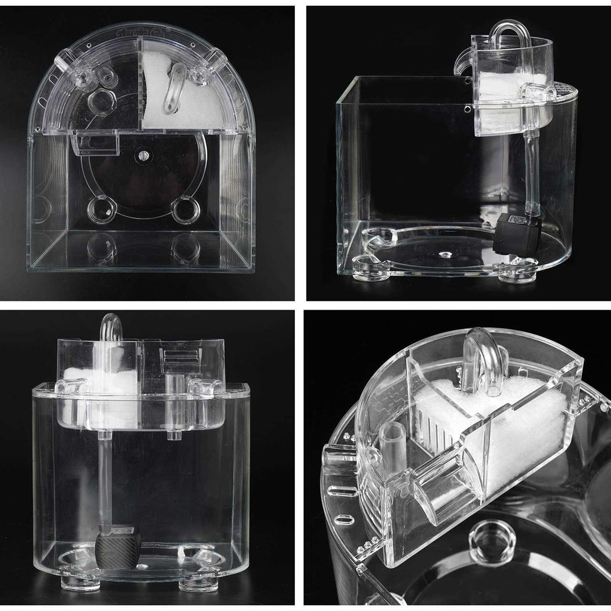 1.6 Gallon Betta Fish Tank Aquarium with Heater and Filter S8410