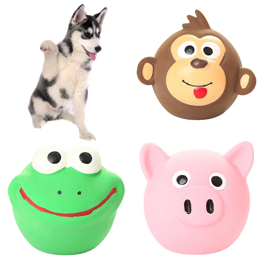 Frog Shape Squeaker Dog Chewing Toy A3208