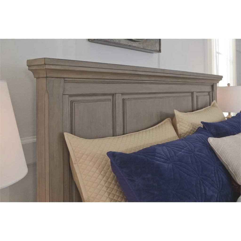 Queen Panel Headboard in Light Gray D867