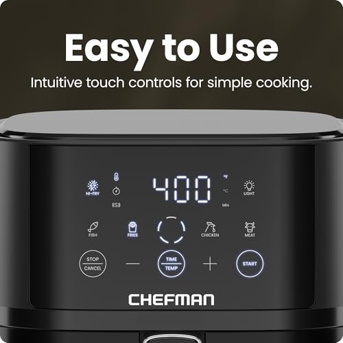 Black 4 QT Compact Air Fryer with Nonstick Dishwasher Safe Basket U69761