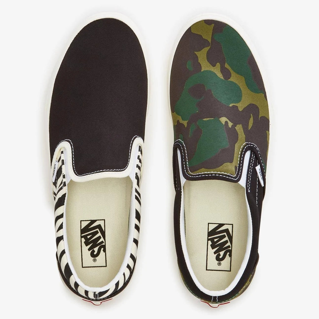 Zebra/Camo Slip-On Shoes A2102