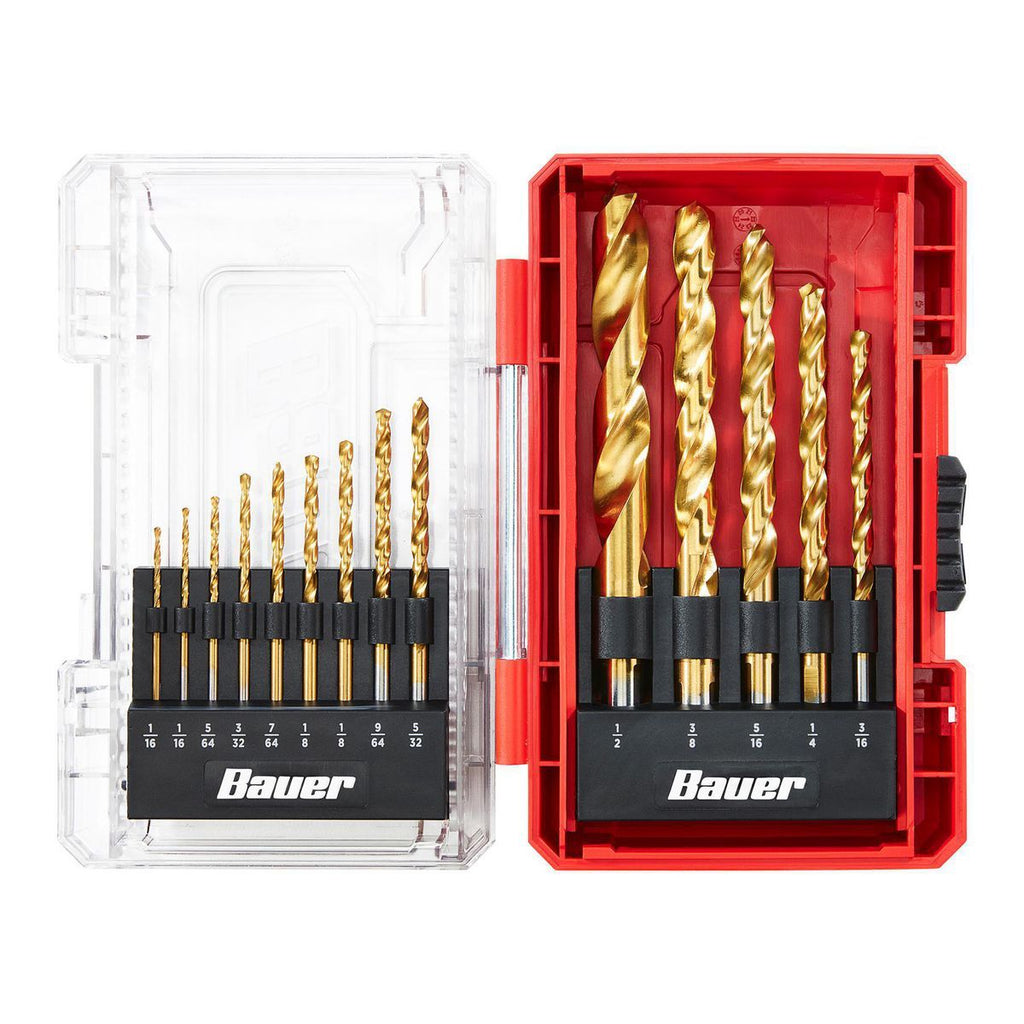 Titanium High-Speed Steel Drill Bit Set, 14-Piece C962