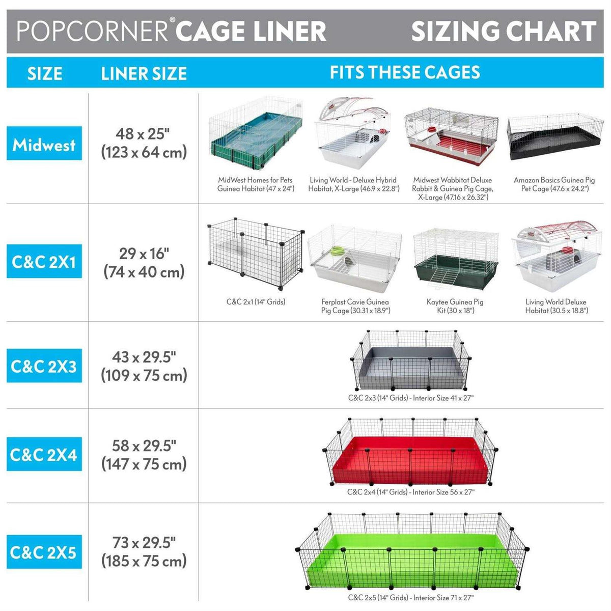 Washable Fleece Guinea Pig Cage Liners & Bedding H741565