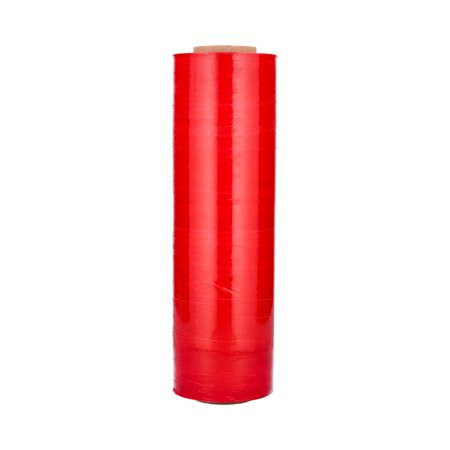 Dark Red 18 inch x 1500 ft 80 Gauge 16 Rolls Stretch Wrap V803