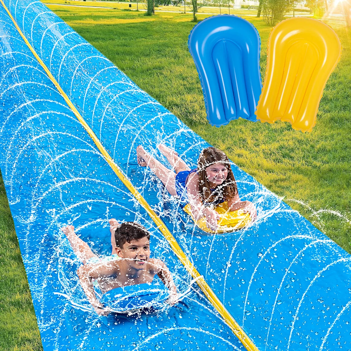 30ft x 6ft Heavy Duty Lawn Water Slide with Sprinkler G743252