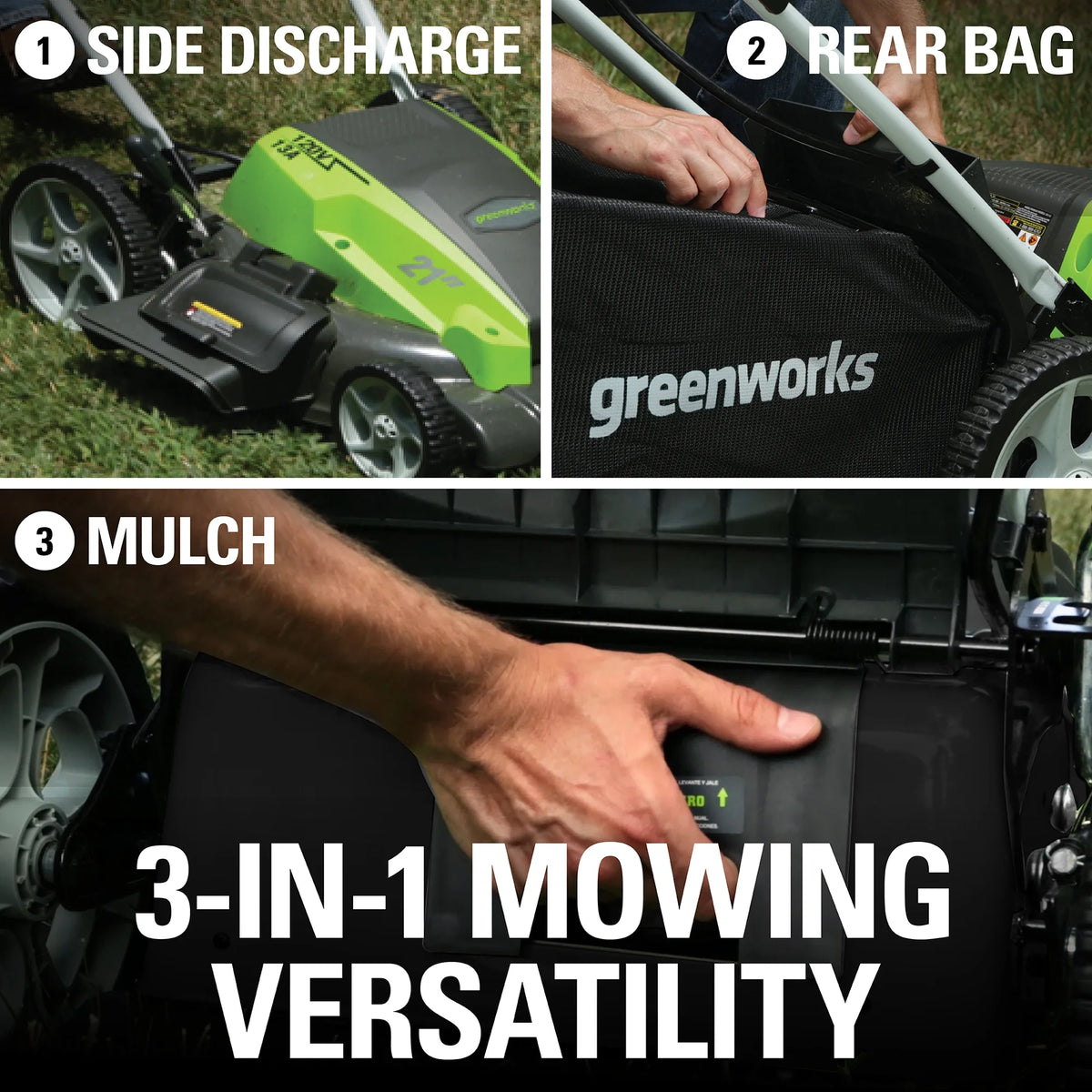 21 Amp Corded Electric Walk-Behind Push Lawn Mower O5546
