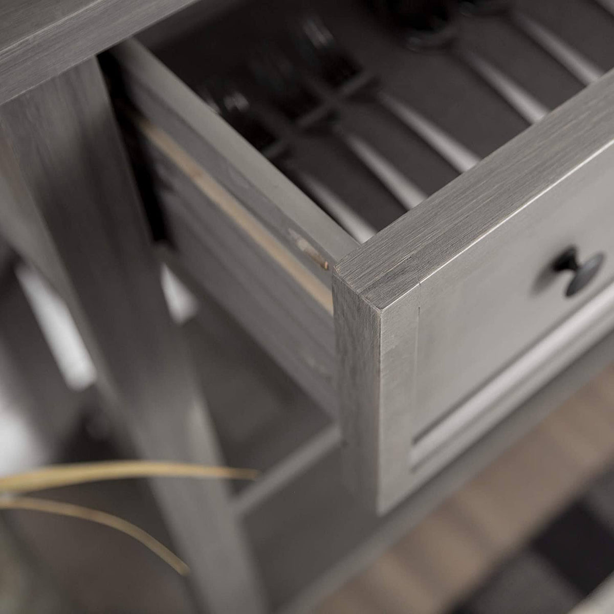 Solid Wood 2-Drawer Buffet S852