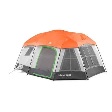 Green 16 Person Family Cabin Tent S1746