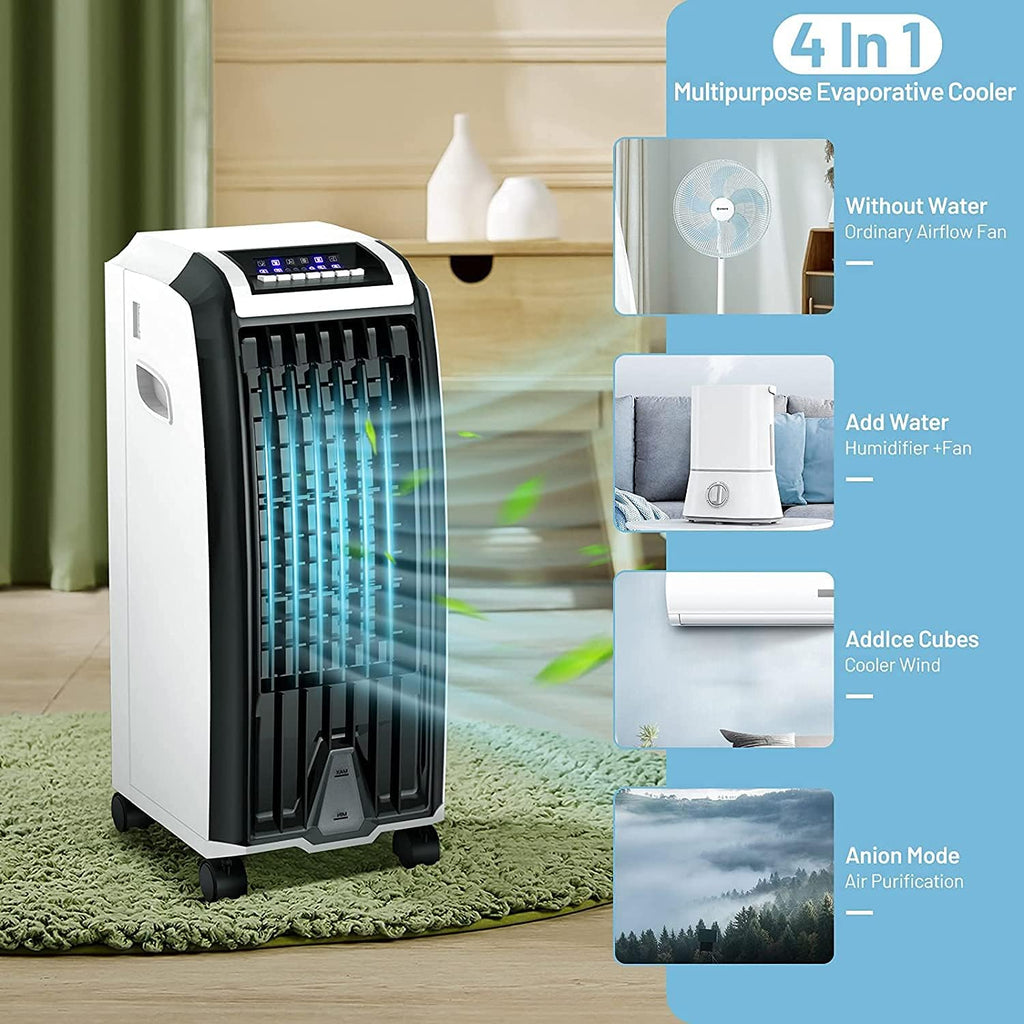 Portable 4-in-1 Evaporative Air Cooler with Humidifier S7347