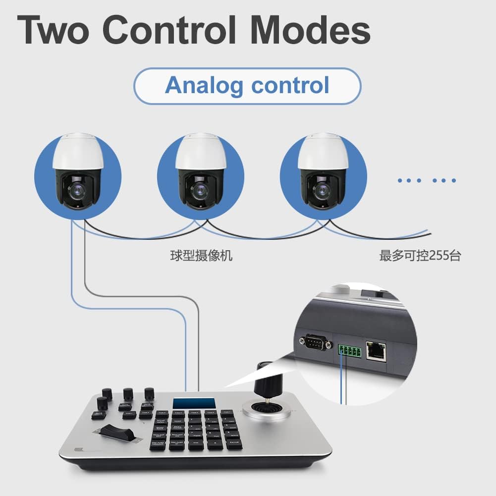 PTZ Controller with RJ45 RS422 RS232 Port LCD Screen K66123