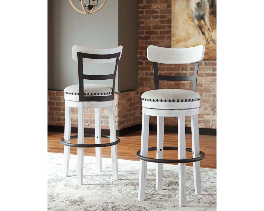 White Bar Height Bar Stool L533