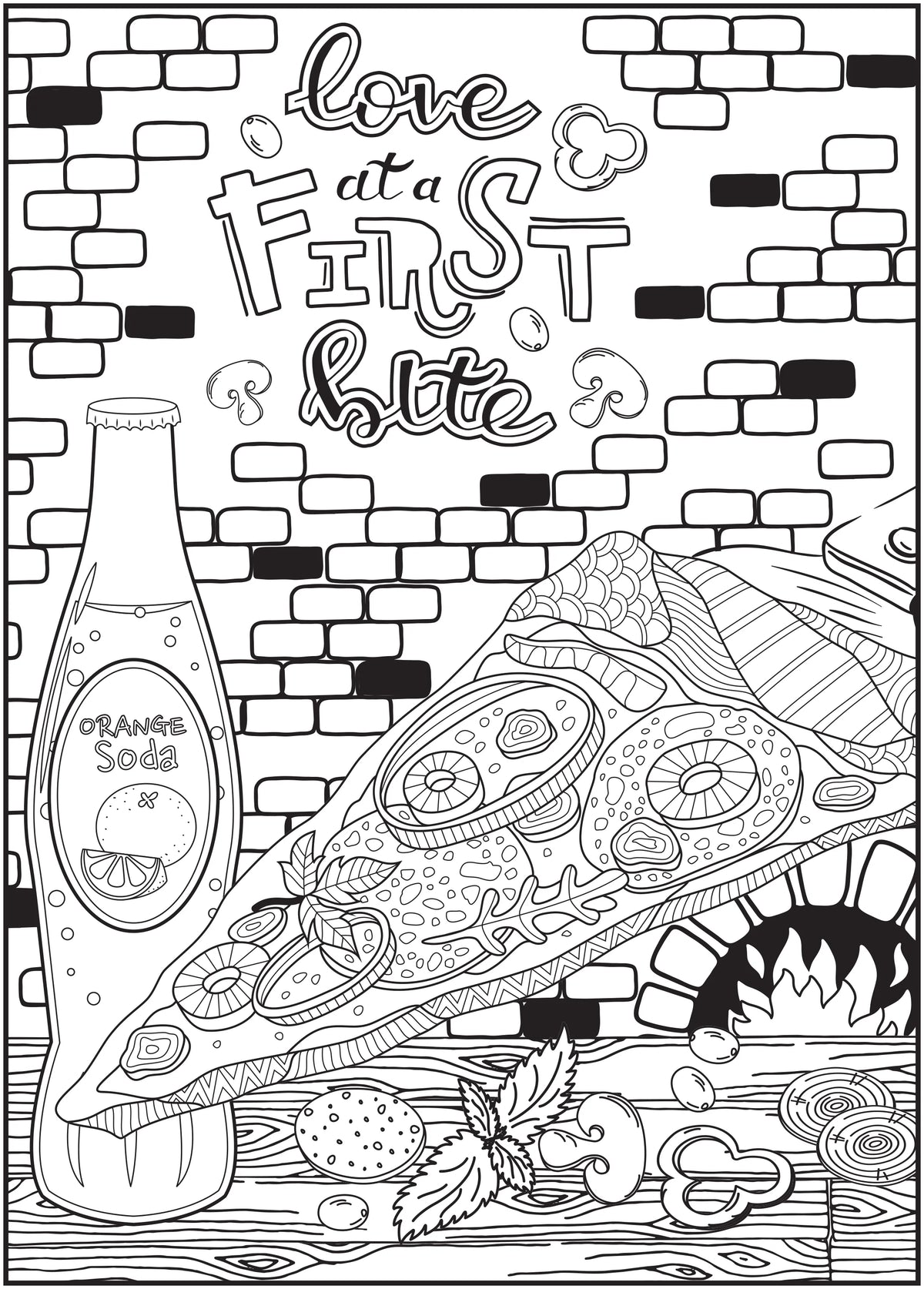 Sweet & Savory Adult Coloring Book, 64 Pages M3231