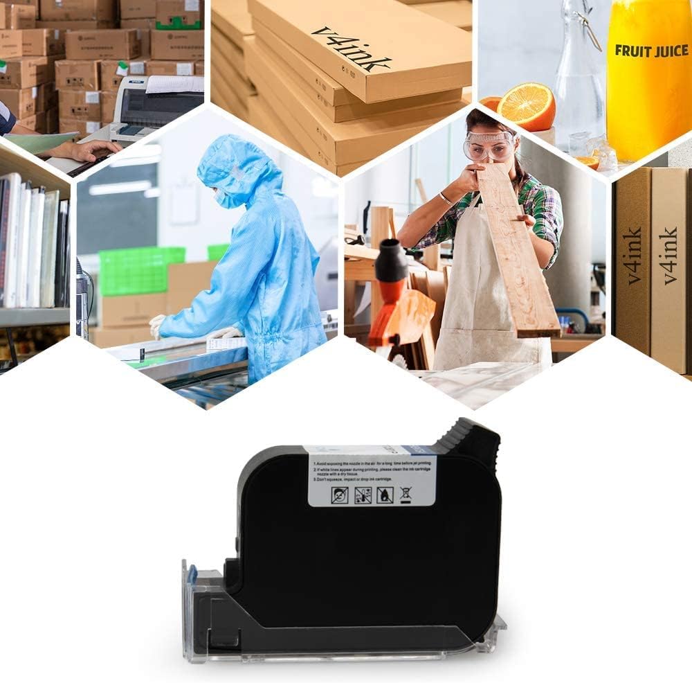 White Solvent Fast Dry Ink Cartridge for Handheld Inkjet Printer I876