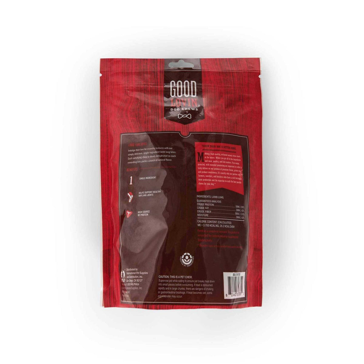 Lamb Lung Bites Dog Chews R982
