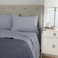 Navy Cal King Sateen Sheet Set F963914