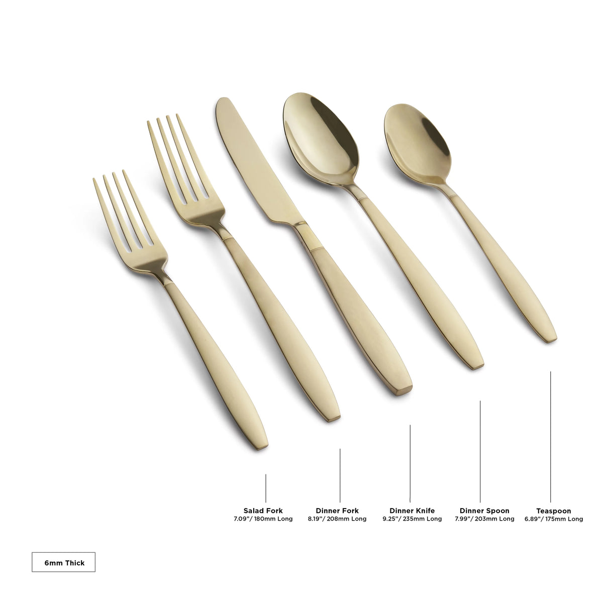 Champagne Sand & Mirror Stainless Steel 20pc Flatware Set V1595