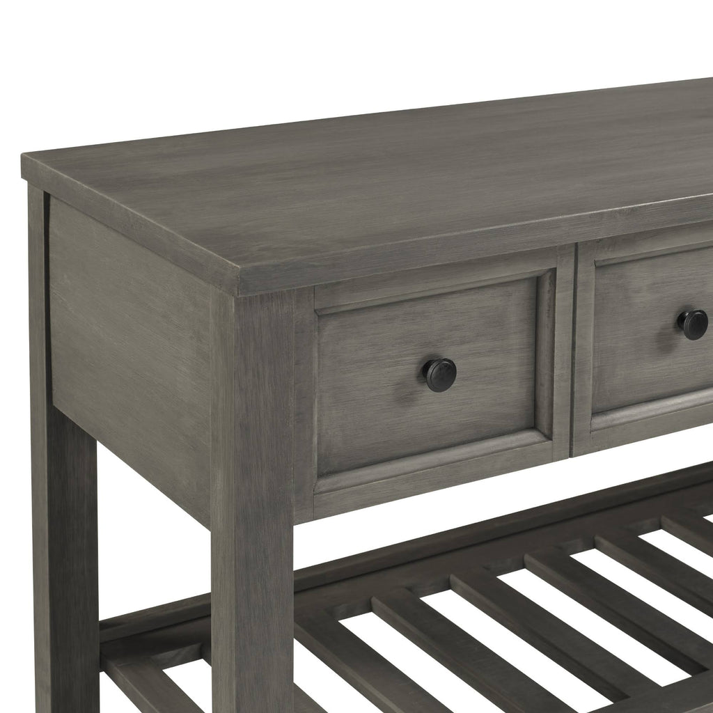 Solid Wood 2-Drawer Buffet S852