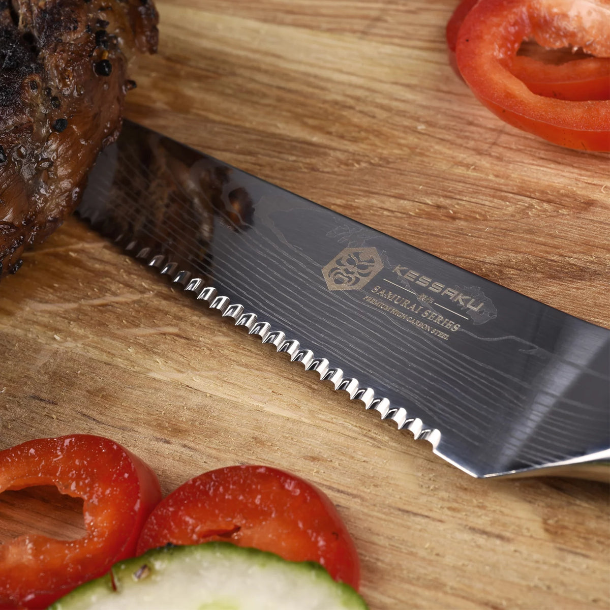 5-Inch Forged High Carbon Stainless Steel Steak Knife Set H8624