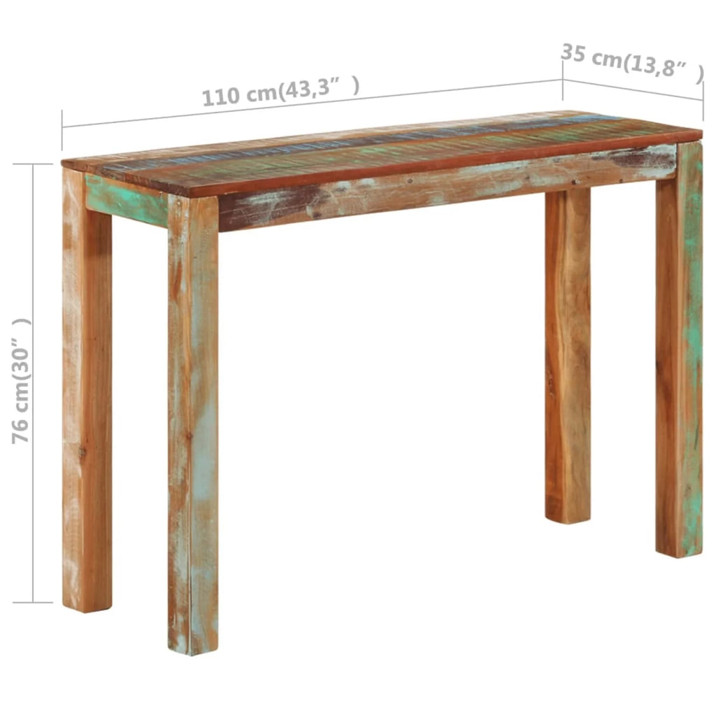Solid Reclaimed Wood Console Table F773550